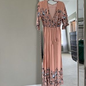 Pretty spring time flare jumpsuit